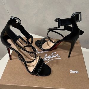 Louboutin Choca Spike Shoes Used in very good condition. Scoffed on bottom